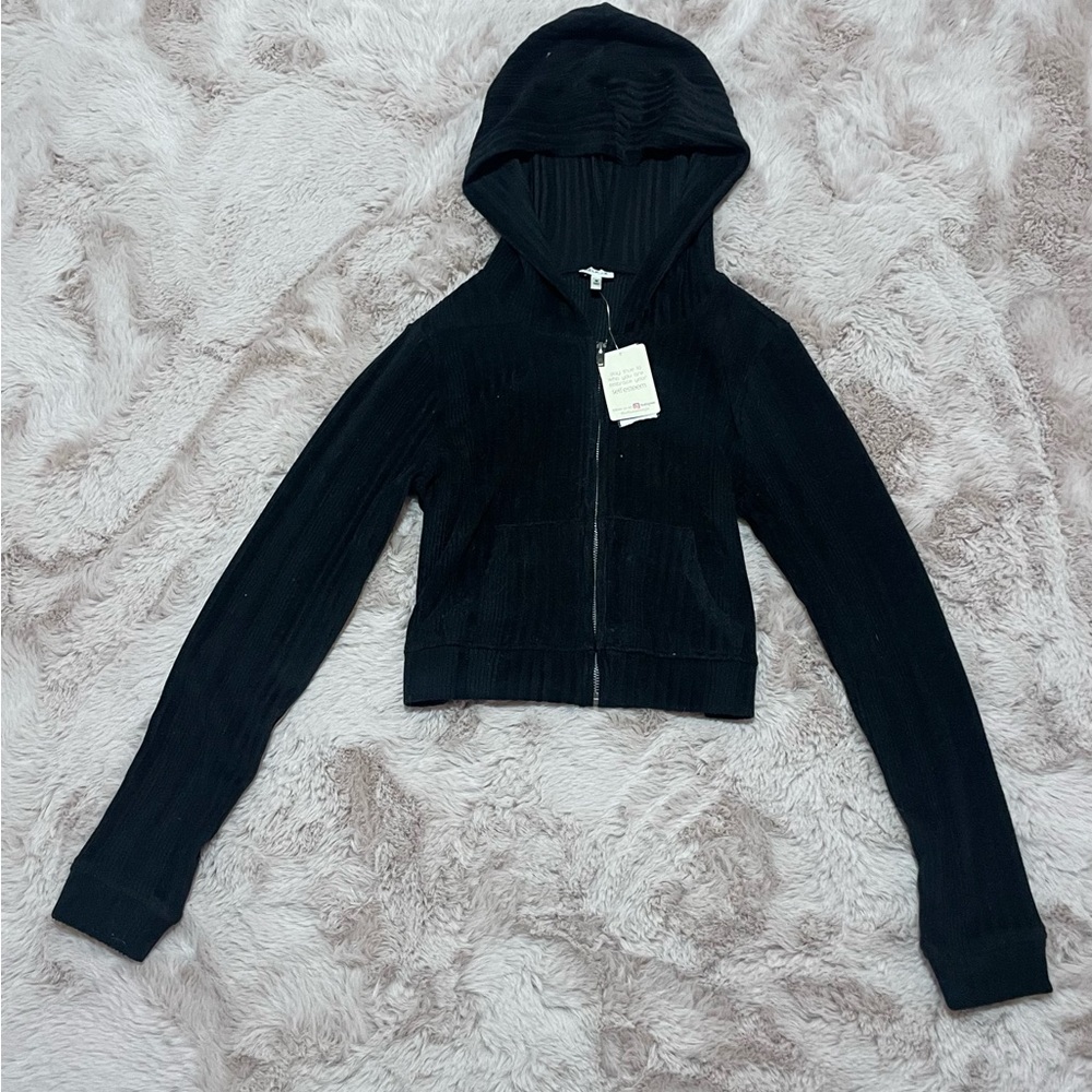 Self Esteem Charcoal Zip-Up Hoodie